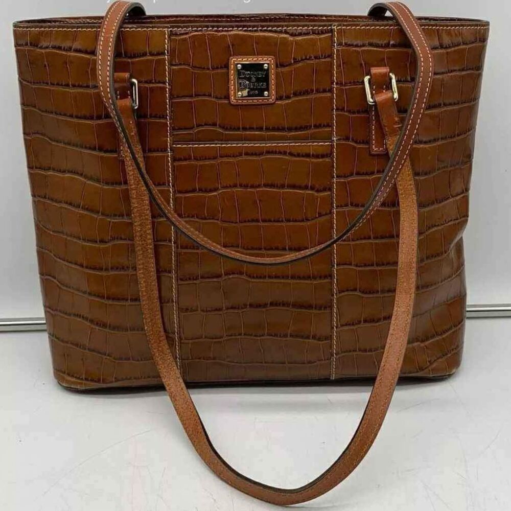 Dooney & Bourke Designer Lexington Brown Animal Leather Tote handbag
